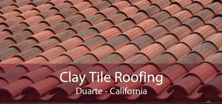 Clay Tile Roofing Duarte - California