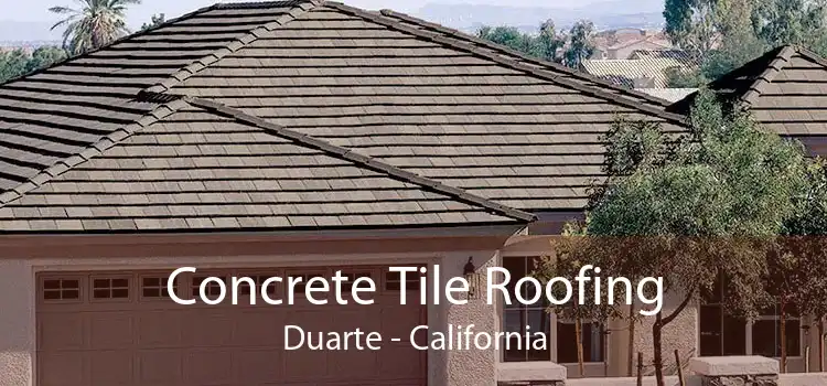 Concrete Tile Roofing Duarte - California