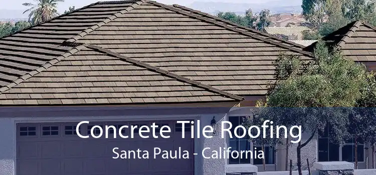 Concrete Tile Roofing Santa Paula - California