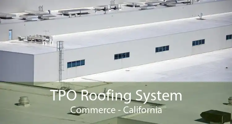 TPO Roofing System Commerce - California