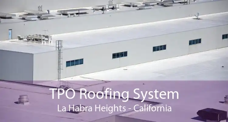 TPO Roofing System La Habra Heights - California