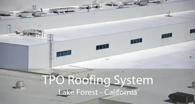 TPO Roofing System Lake Forest - California
