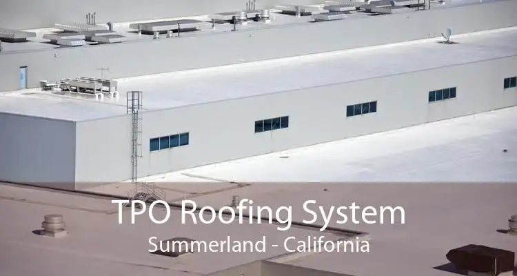 TPO Roofing System Summerland - California