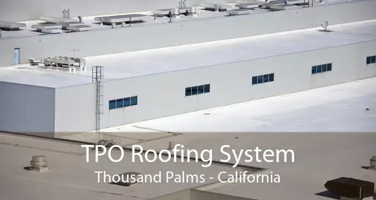 TPO Roofing System Thousand Palms - California