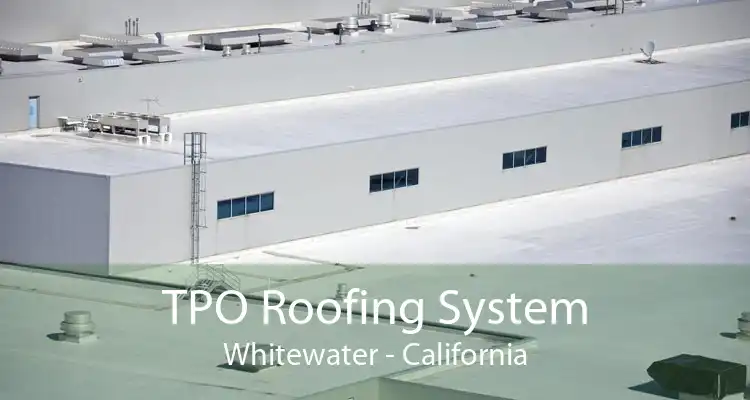 TPO Roofing System Whitewater - California